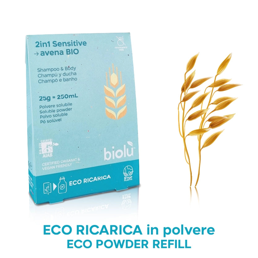 2 in 1 Sensitive avena BIO polvere solubile