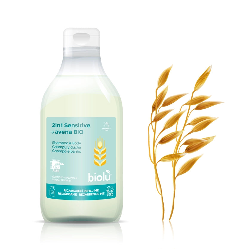 2 in 1 Sensitive Doccia Shampoo Biolu' 250ml