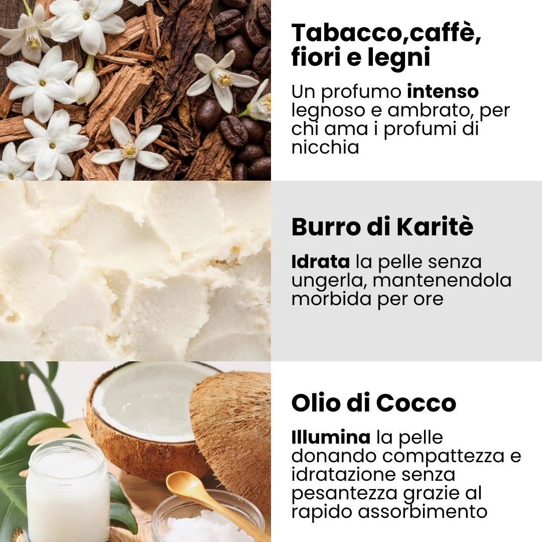 CREMA CORPO SOLIDA PROFUMATA -Amber Soul (Enooso)