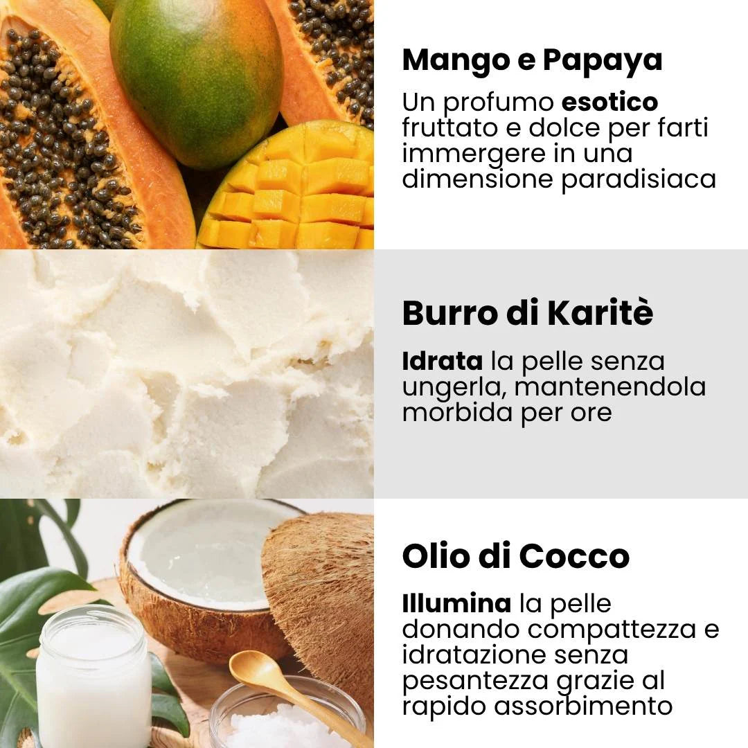 CREMA CORPO PROFUMATA SOLIDA -Tropical Shake (Enooso)