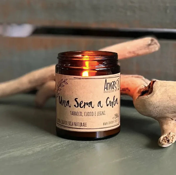 CANDELA CERA DI SOIA 100gr (Amami)