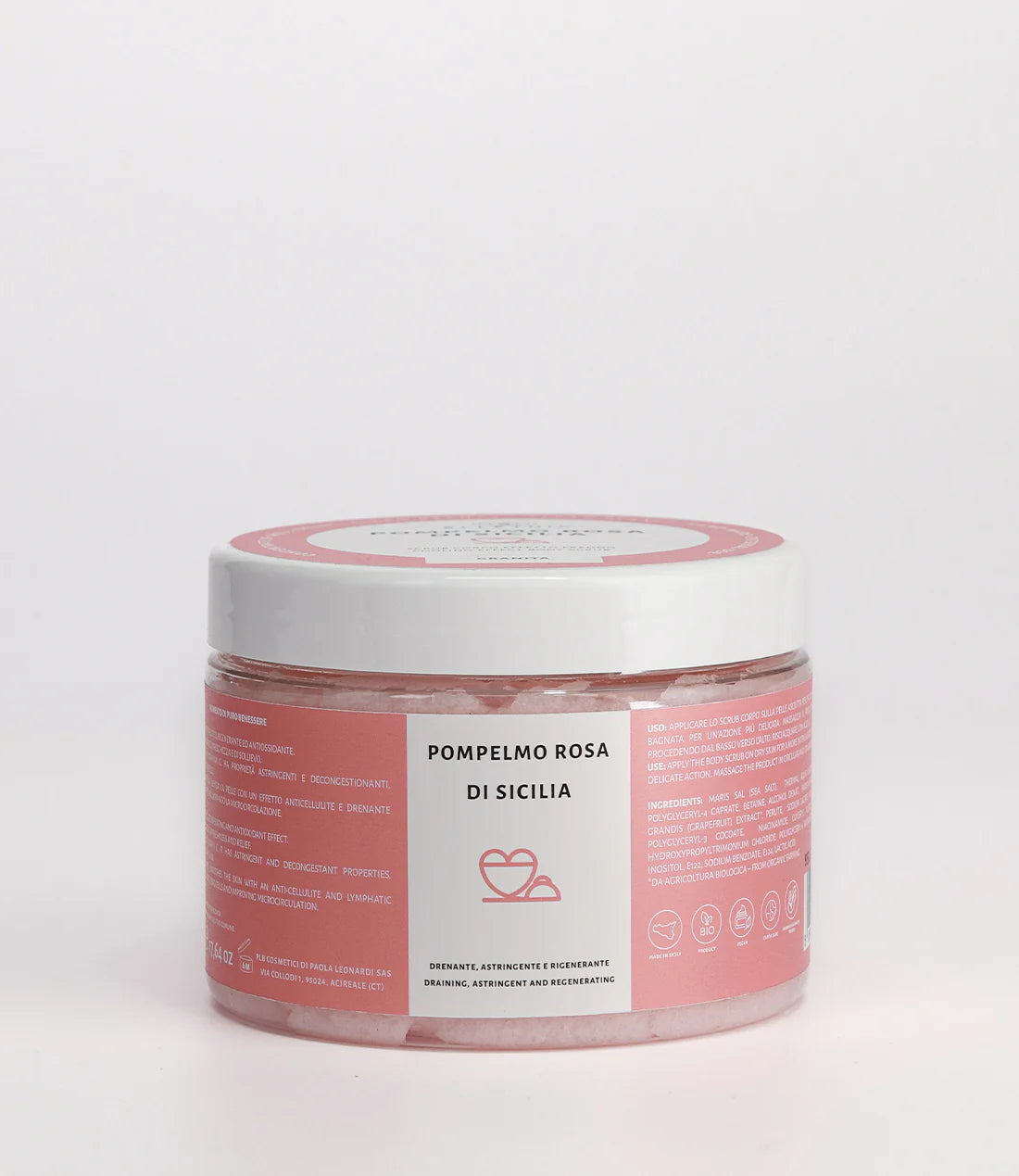 SCRUB EFFETTO FREDDO -POMPELMO ROSA 500gr