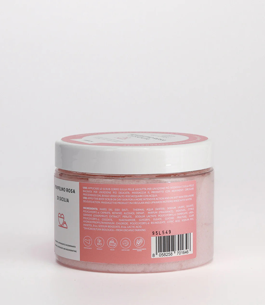 SCRUB EFFETTO FREDDO -POMPELMO ROSA 500gr