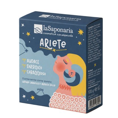 SAPONE ARIETE -Cannella e Arancia  100gr