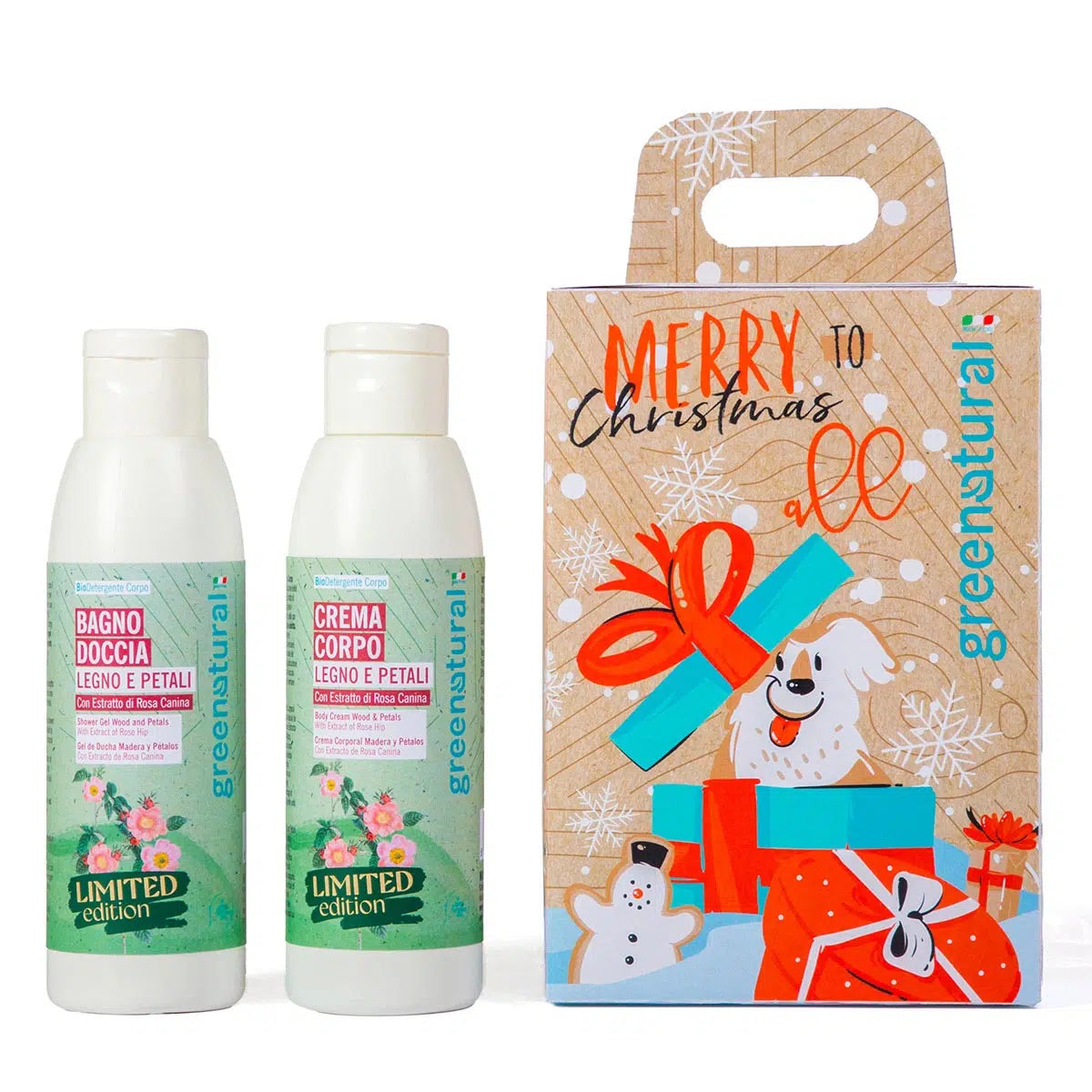 XMAS Box Crema+Bagnodoccia Legno e Petali
