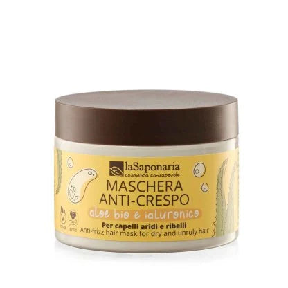 Maschera capelli anti-crespo 200ml (La Saponaria)