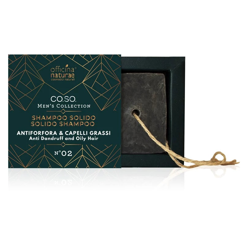 SHAMPOO SOLIDO UOMO ANTIFORFORA & CAPELLI GRASSI 50gr