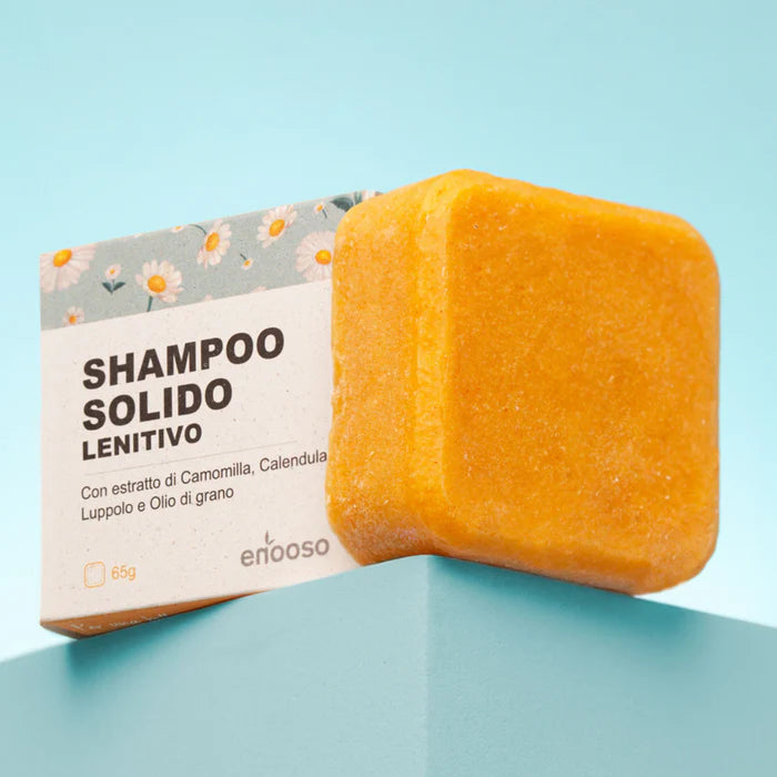 Shampoo Solido Lenitivo Illuminante Enooso 65gr